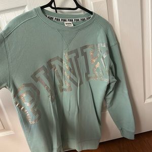 Victoria Secret PINK Sweatshirt Sizd XS (color: teal)